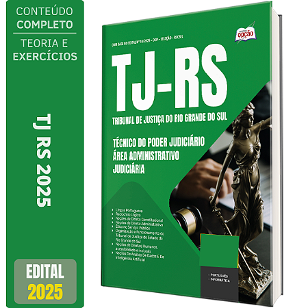 Apostila TJ RS 2025 - Técnico do Poder Judiciário - Área Administrativo-Judiciária