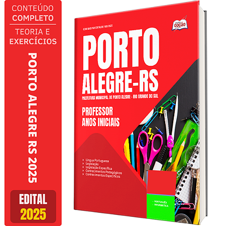 Apostila Prefeitura de Porto Alegre RS 2025 - Professor - Anos Iniciais