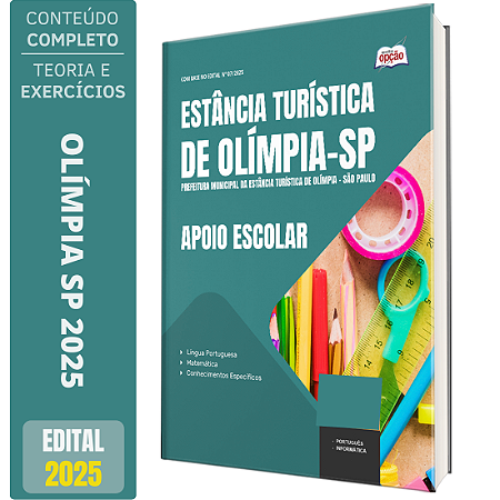 Apostila Concurso Olímpia SP 2025 - Apoio Escolar