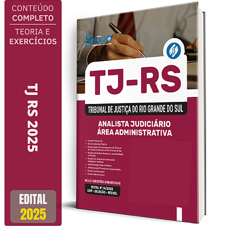 Apostila TJ RS 2025 - Analista do Poder Judiciário - Área Administrativa