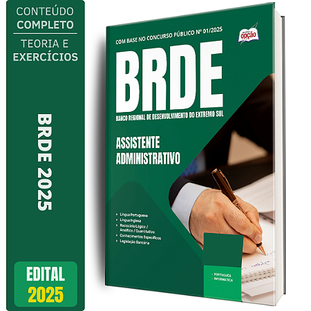 Apostila Concurso BRDE 2025 - Assistente Administrativo