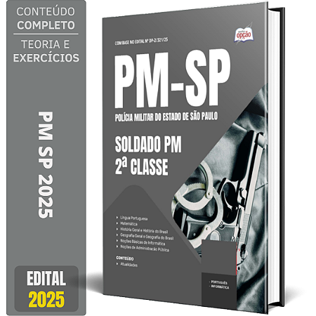 Apostila PM SP 2025 - Soldado PM - 2ª Classe