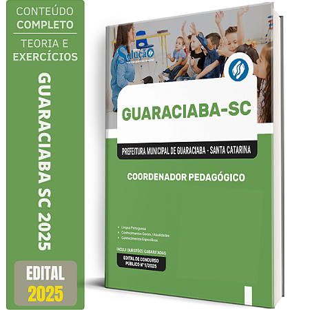 Apostila Prefeitura de Guaraciaba SC 2025 - Coordenador Pedagógico