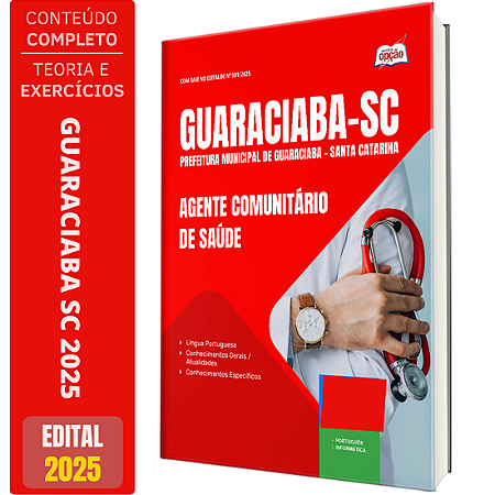 Apostila Prefeitura de Guaraciaba SC 2025 - Agente Comunitário de Saúde