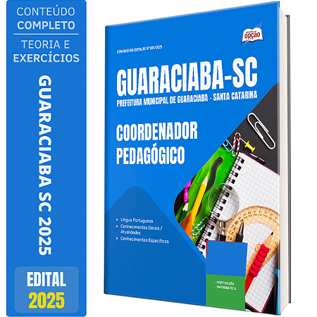 Apostila Concurso Guaraciaba SC 2025 - Coordenador Pedagógico