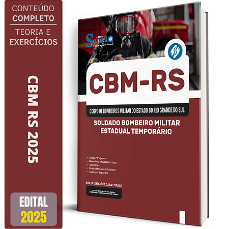 Apostila CBM RS 2025 - Soldado Bombeiro Militar Estadual Temporário