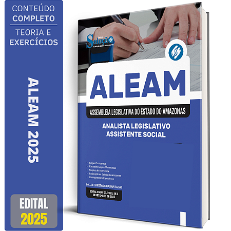 Apostila ALEAM 2025 - Analista Legislativo - Assistente Social