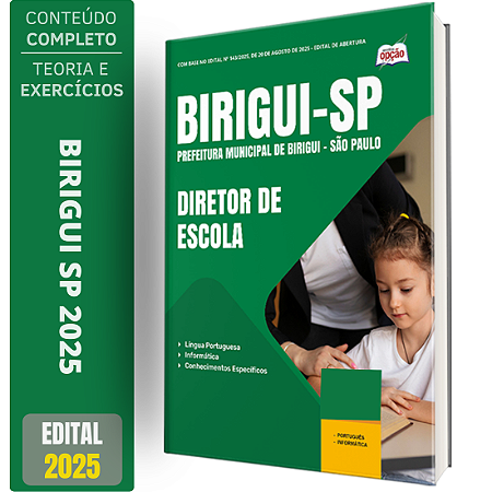Apostila Concurso Birigui SP 2025 - Diretor de Escola