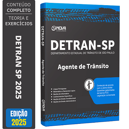 Apostila DETRAN SP 2025 - Agente de Trânsito