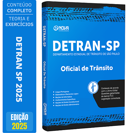 Apostila DETRAN SP 2025 - Oficial de Trânsito