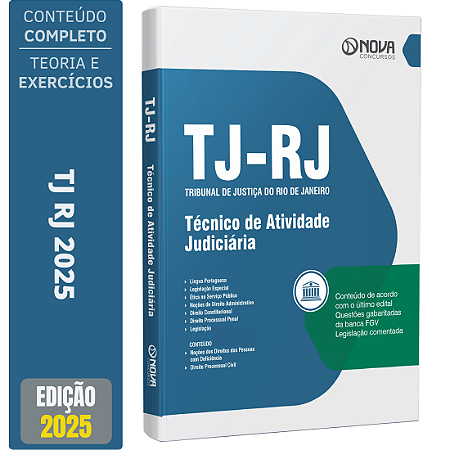 Apostila TJ RJ 2025 - Técnico de Atividade Judiciária