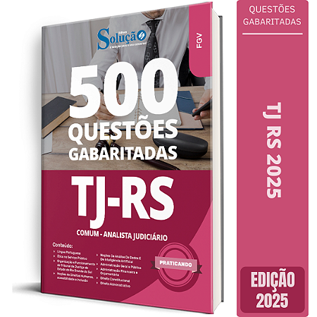 Caderno de Testes TJ RS 2025 - Comum - Analista Judiciário