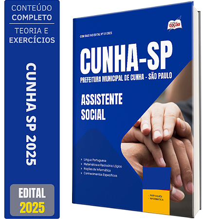 Apostila Prefeitura de Cunha SP 2025 - Assistente Social