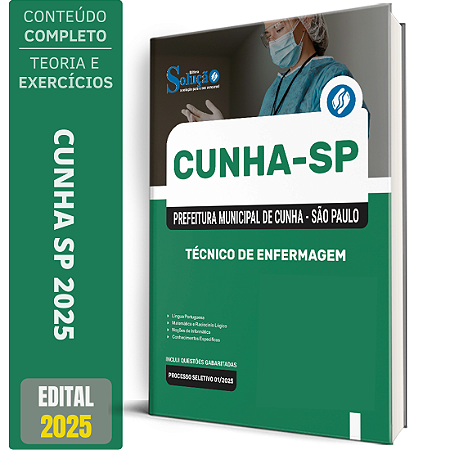 Apostila Prefeitura de Cunha SP 2025 - Técnico de Enfermagem