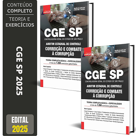 Apostila CGE SP 2025 - Correição E Combate À Corrupção