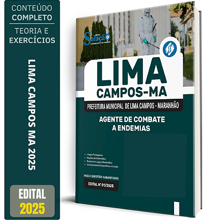 Apostila Prefeitura de Lima Campos MA 2025 - Agente de Combate a Endemias