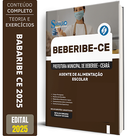 Apostila Prefeitura de Beberibe CE 2025 - Agente de Alimentação Escolar