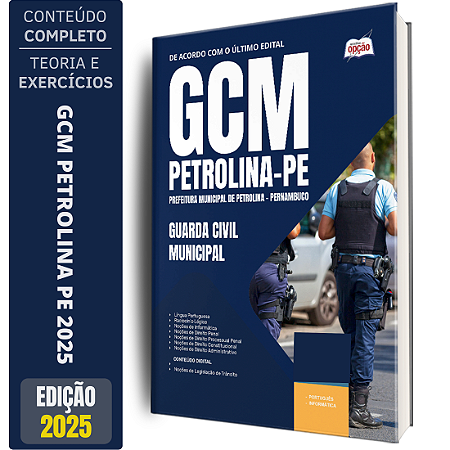 Apostila Prefeitura de Petrolina PE 2025 - Guarda Civil Municipal