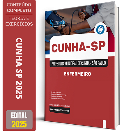Apostila Prefeitura de Cunha SP 2025 - Enfermeiro