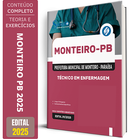 Apostila Prefeitura de Monteiro PB 2025 - Técnico em Enfermagem