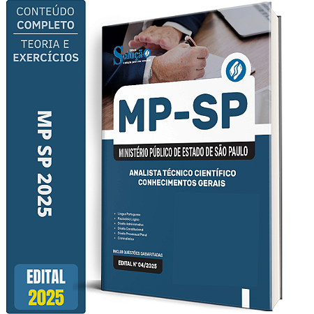 Apostila MP SP 2025 - Analista Técnico Científico - Conhecimentos Gerais