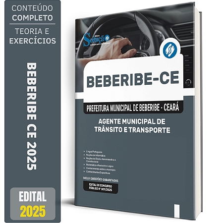 Apostila Prefeitura de Beberibe CE 2025 - Agente Municipal de Trânsito e Transporte