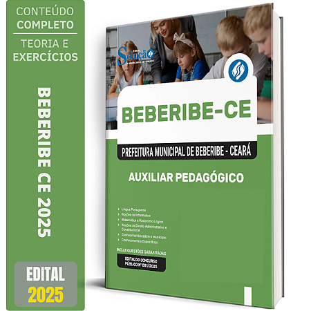 Apostila Prefeitura Beberibe Ce 2025 - Auxiliar Pedagógico