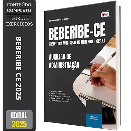 Apostila Prefeitura de Beberibe CE 2025 - Auxiliar de Administração