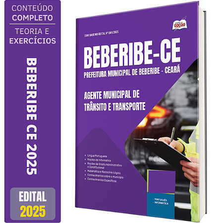 Apostila Concurso Beberibe CE 2025 - Agente Municipal de Trânsito e Transporte