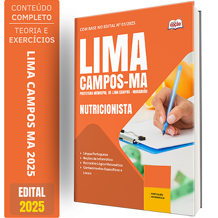Apostila Concurso Lima Campos MA 2025 - Nutricionista