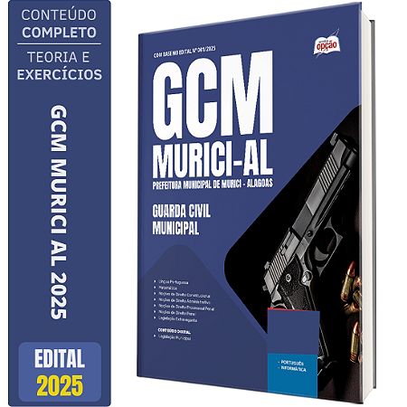 Apostila Prefeitura de Murici AL 2025 - Guarda Civil Municipal