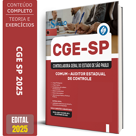 Apostila CGE SP 2025 - Auditor Estadual de Controle - Comum