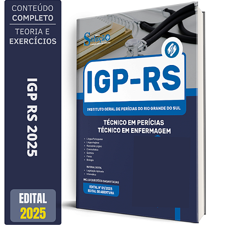 Apostila IGP RS 2025 - Técnico em Perícias - Técnico em Enfermagem