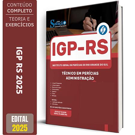 Apostila IGP RS 2025 - Técnico em Perícias - Administração