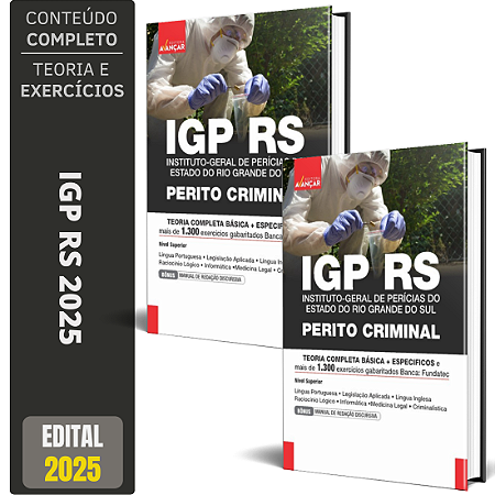 Apostila Concurso IGP RS 2025 - Perito Criminal