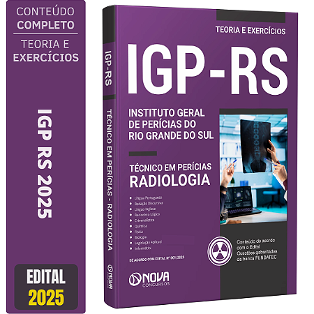 Apostila Concurso IGP RS 2025 - Técnico em Perícias - Radiologia