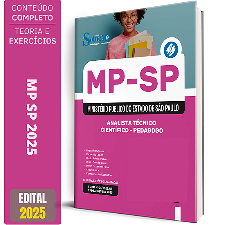 Apostila MP SP 2025 - Analista Técnico Científico - Pedagogo
