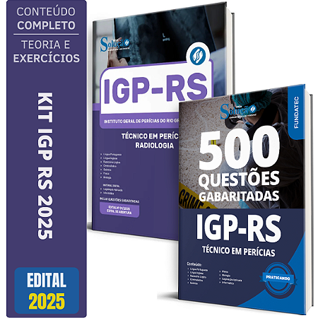 Kit Apostila IGP RS 2025 - Técnico - Radiologia + Testes