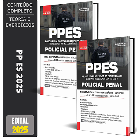 Apostila Concurso Polícia Penal Es 2025 - Pp Es - Policial Penal