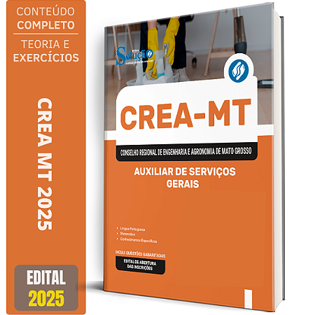 Apostila CREA MT 2025 - Auxiliar de Serviços Gerais