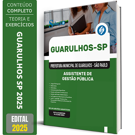 Apostila Prefeitura de Guarulhos SP 2025 - Assistente de Gestão Pública
