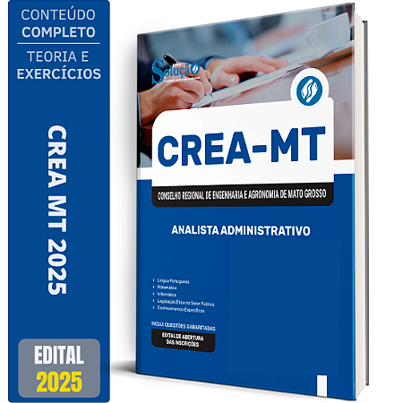 Apostila Concurso CREA MT 2025 - Analista Administrativo