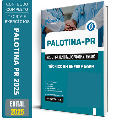 Apostila Prefeitura de Palotina PR 2025 - Técnico em enfermagem