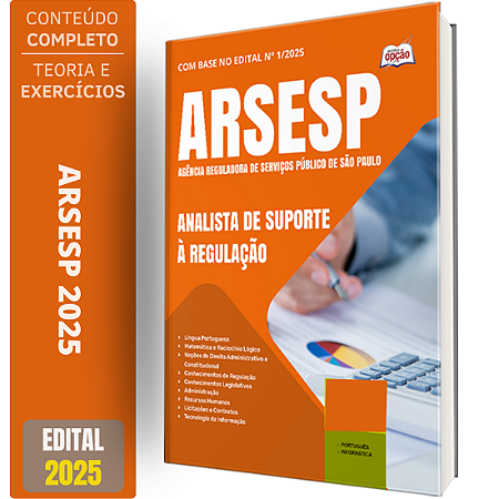 Apostila ARSESP 2025 - Analista de Suporte à Regulação