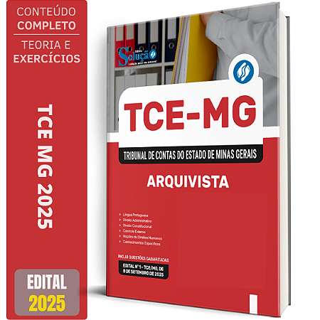 Apostila TCE MG 2025 - Arquivista