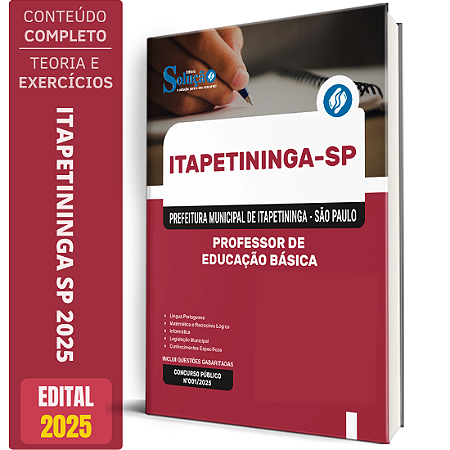 Apostila Prefeitura de Itapetininga SP 2025 - Professor de Educação Básica