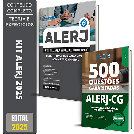Kit Apostila ALERJ 2025 - Administração Geral + Testes