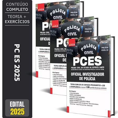 Apostila PC ES 2025 - Oficial Investigador De Polícia