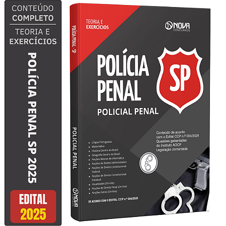 Apostila Sap Polícia Penal Sp 2025 - Policial Penal
