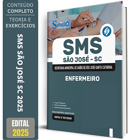 Apostila Prefeitura de São José SC 2025 - Enfermeiro